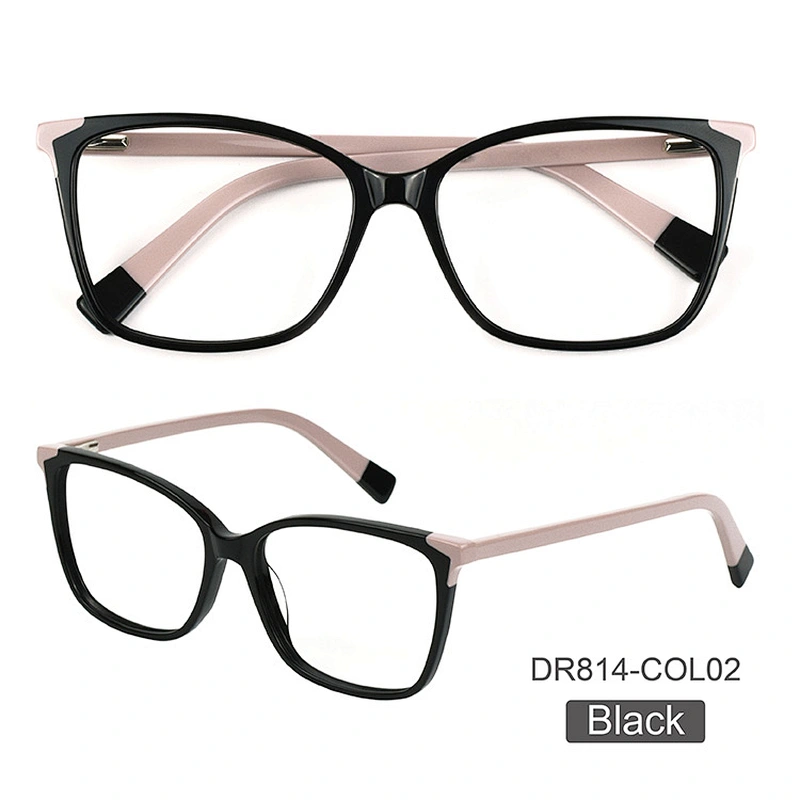 Factory wholesale high quality acetate optical frames square multicolor eyewearD