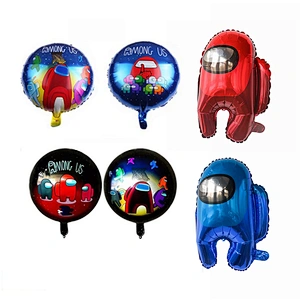 New Design Among Us Game Theme Foil Balloons For Birthday Party Game Decoration Supplies