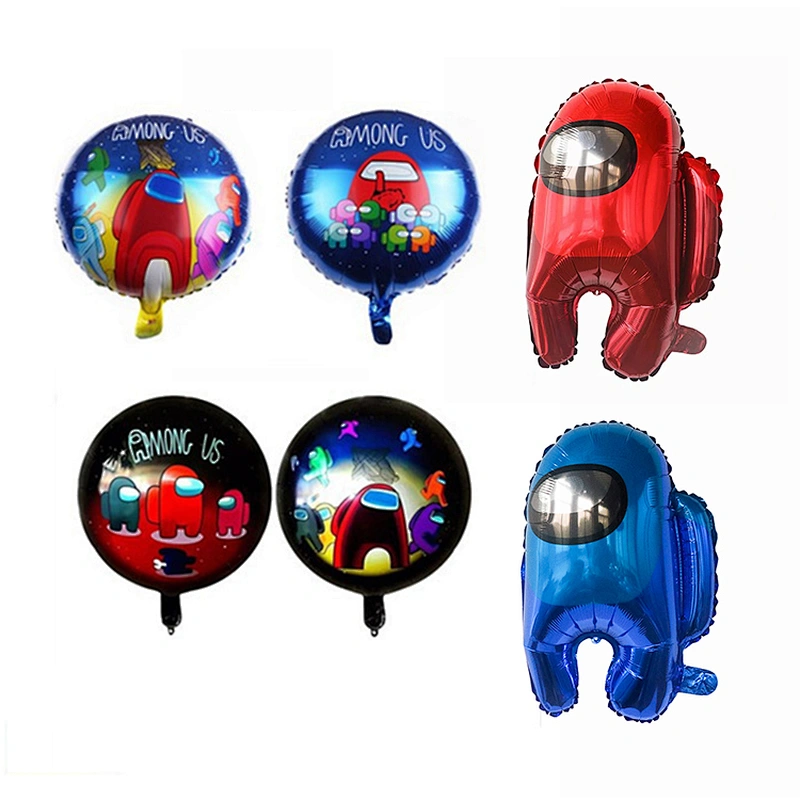 New Design Among Us Game Theme Foil Balloons For Birthday Party Game Decoration Supplies