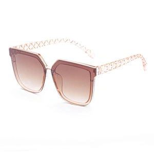 2021 Vintage Retro Style 8 Colors Big Square Crystal Gradient Feeling Full Rim Diamond Cut Sunglasses