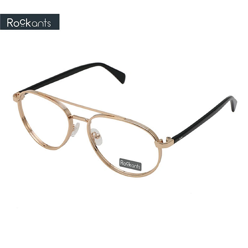 Hot selling classic round metal optical frame double bridge wide rim wire frames eyeglasses frames