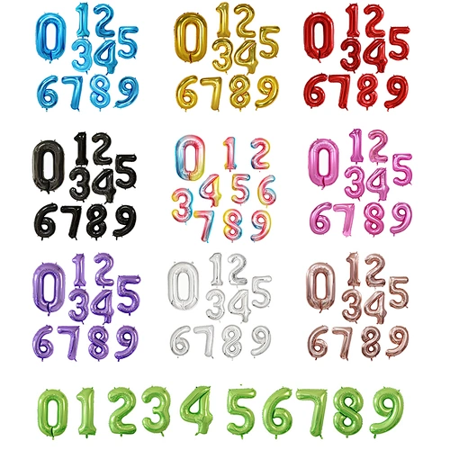 Hot Sale 10 Colors 40 inch Number Balloons for Birthday Party Decorations