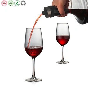 Waterfall crystal glass decanter
