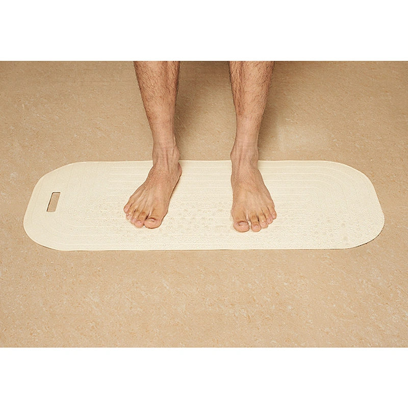 Rubber bath shower mat non slip silicone bathtub mat for tub bathroom with suction cups