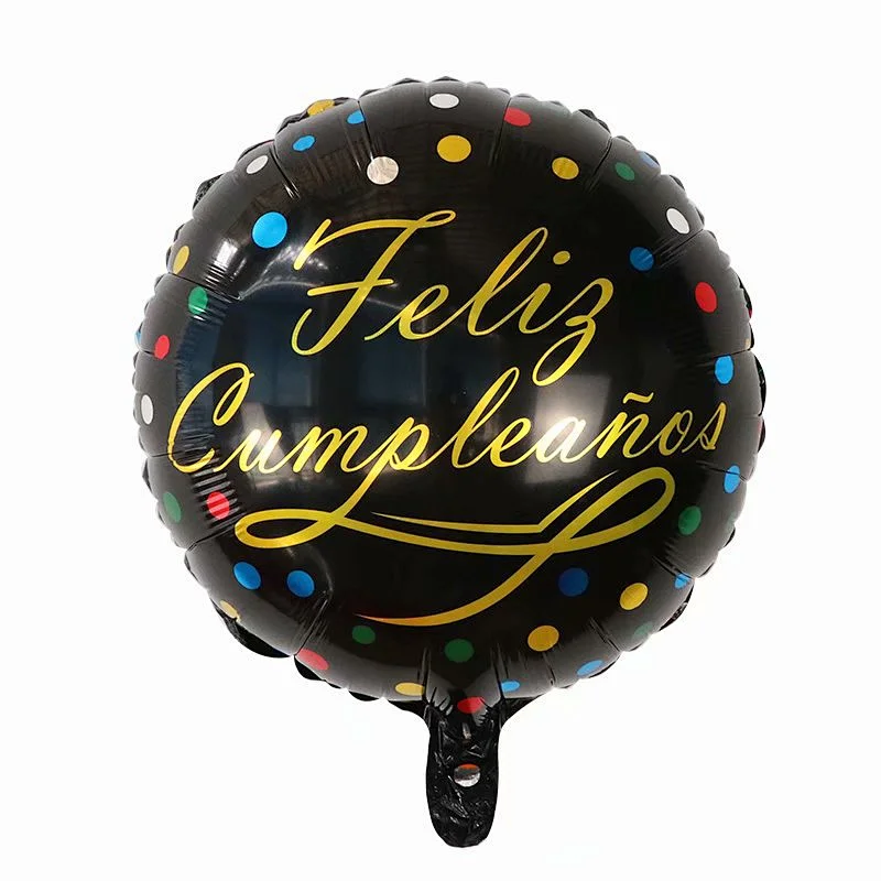 Multi-style 18 inch Spanish Happy Birthday Feliz Cumpleanos Foil Helium Balloons Birthday Party Decorations