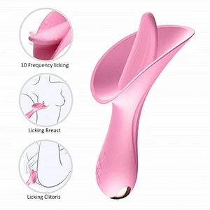 Tongue licking vibrator Lily flower G sport  Clitoris Stimulator sextoy adult toy
