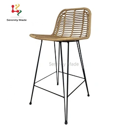 Rattan bar stool