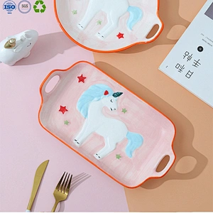 Cartoon ceramic tableware for children