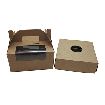 Big kraft paper cake box