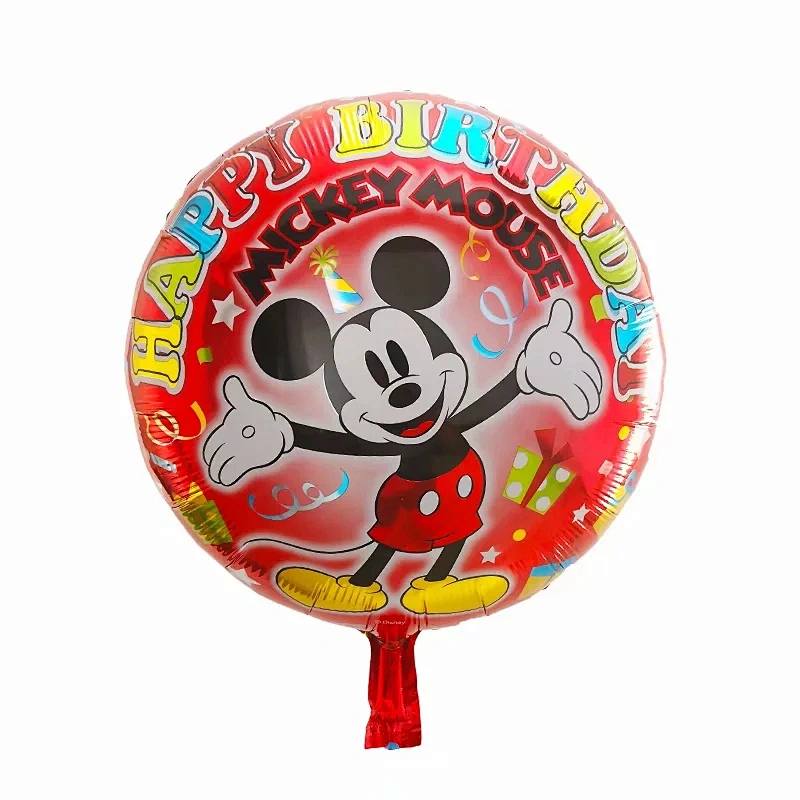 Mickey Minnie cartoon character balloon 18 inch heart   shape foil balloons for children's birthday party decorations