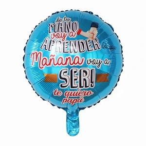 Multi-style 18 inch Spanish Happy Father's Day Feliz Papa Foil Helium Balloons Party Decorations
