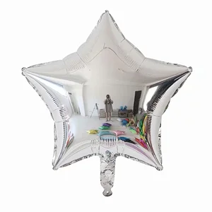 Multiple Color 18 inch Plain Pure Star Shaped Foil Helium Balloons Birthday Party Decorations