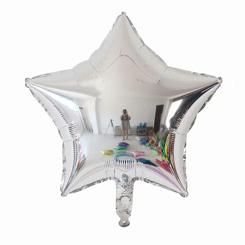 Multiple Color 18 inch Plain Pure Star Shaped Foil Helium Balloons Birthday Party Decorations