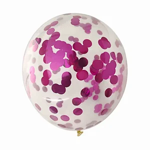 High Quality Globos 12 Inch Sequin Confetti Latex Balloons Wedding Birthday Party Decoration Balloon