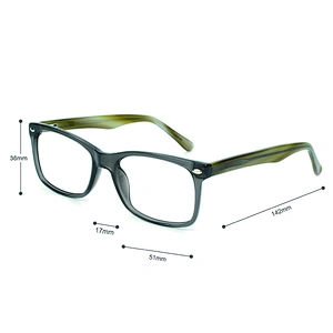 Best Selling Fashion Design Vintage Acetate Eyeglasses square men Optical Frames 2021