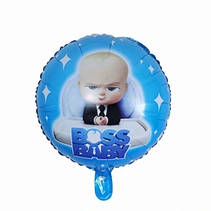 5Pcs Boss Baby Foil Balloons Set For Birthday Party Decorations Globos Kids Toys Baby Shower Balloons