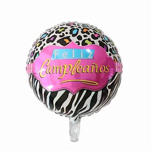 Multi-style 18 inch Spanish Happy Birthday Feliz Cumpleanos Foil Helium Balloons Birthday Party Decorations