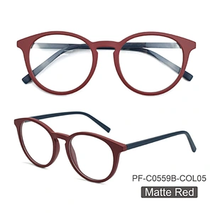 Hot sale Optical Frame Round Eyeglasses Frame Trendy Unisex Designer CP Frame