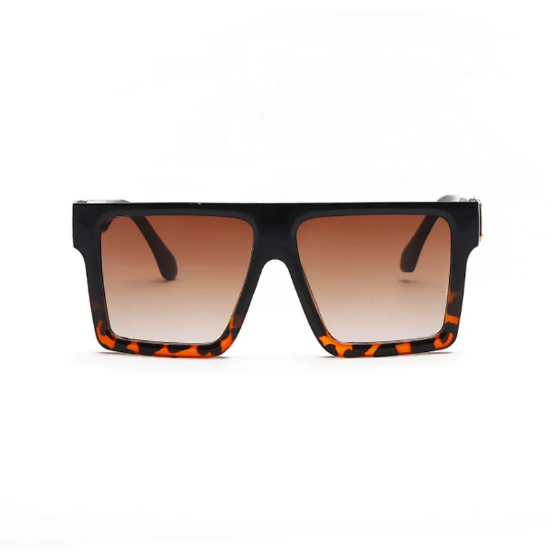 2021 New Arrivals Women Men PC UV 400 Custom Logo Big Shades Sunglasses Mirror Flat Top Sunglasses Sun Glasses