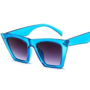 New Fashion Chic One Piece Oversized Sunglasses Vendor Flat Top Thick Frame Shades 2021