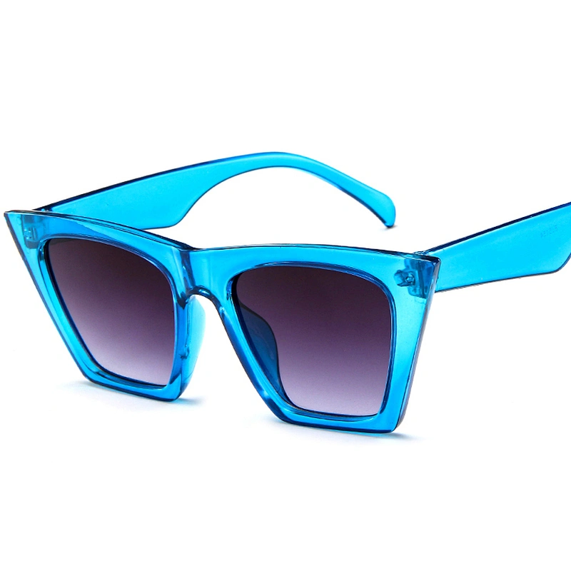 New Fashion Chic One Piece Oversized Sunglasses Vendor Flat Top Thick Frame Shades 2021