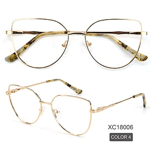 2021 elegant metal eyeglasses frame over size 5 color popular optical frame