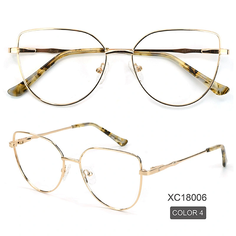 2021 elegant metal eyeglasses frame over size 5 color popular optical frame