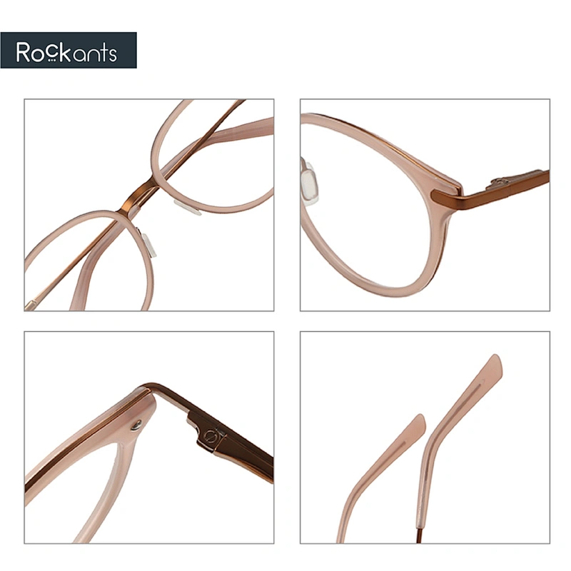 Latest hot sale classic round metal acetate glasses handmade optical eyeglasses frames