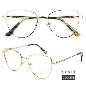 Lasted Style Eyeglasses Fashion Metal 5 color Optical Frame With Certificated