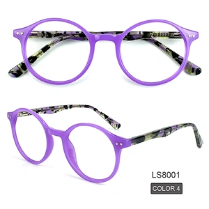 Round Circle Anti Blue Light Lens Women Designer Colorful Eyeglasses Frame