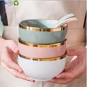 Colorful Soup Ceramic Bowls Set
