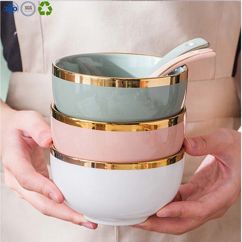 Colorful Soup Ceramic Bowls Set