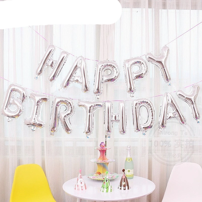 16 Inch Happy Birthday Letter Balloon Set Banner Baby Shower Birthday Party Decoration Balloons