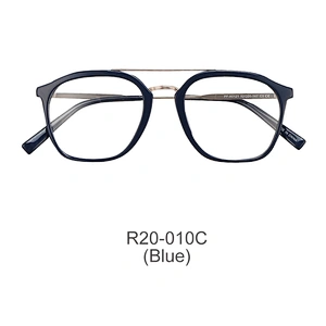 china wholesale classic acetate optical frame double bridge ready goods man eyeglasses