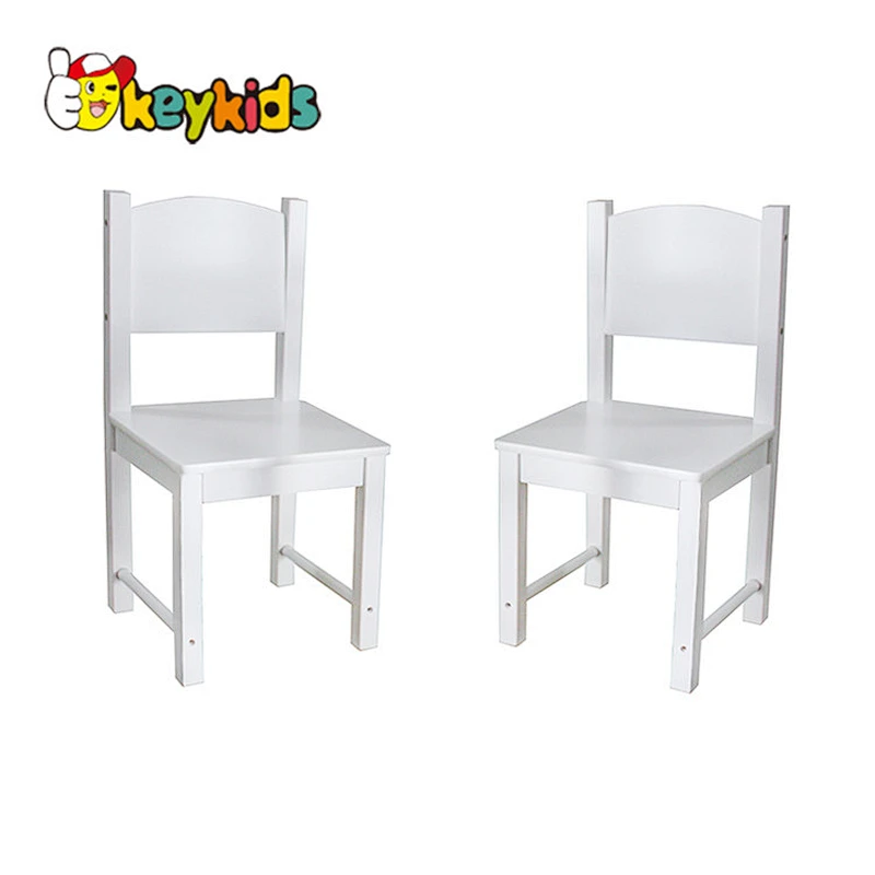 White Wooden Play Table And Chairs W08G145