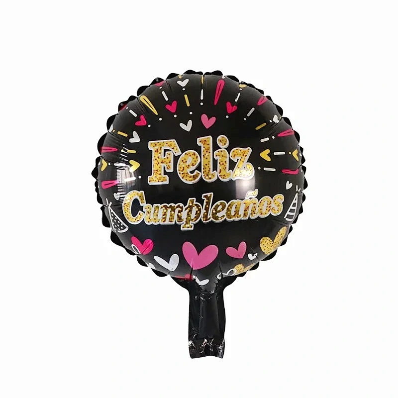 Multi-style 10 inch Spanish Happy Birthday Happy Day Feliz Cumpleanos Feliz Dia Foil Helium Balloons Birthday Party Decorations