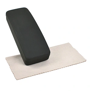 L size Custom Logo Metal Leather Glasses Cases For Optical Frames eyewear box
