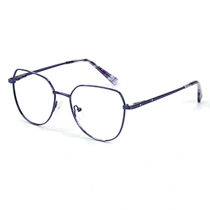 3 color metal over sized optical frame flat top newest design eyeglasses frame