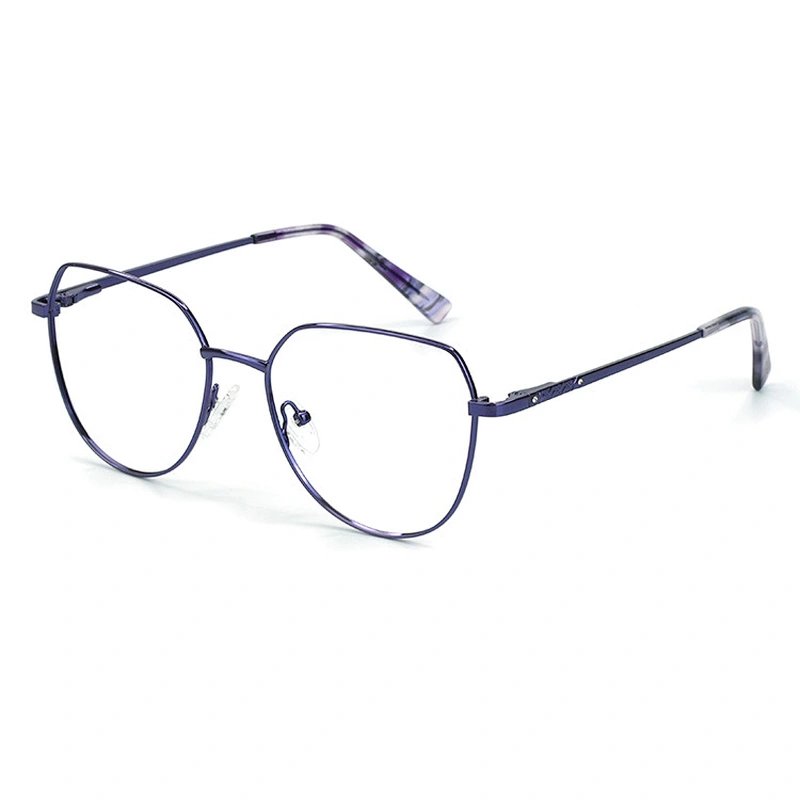 3 color metal over sized optical frame flat top newest design eyeglasses frame
