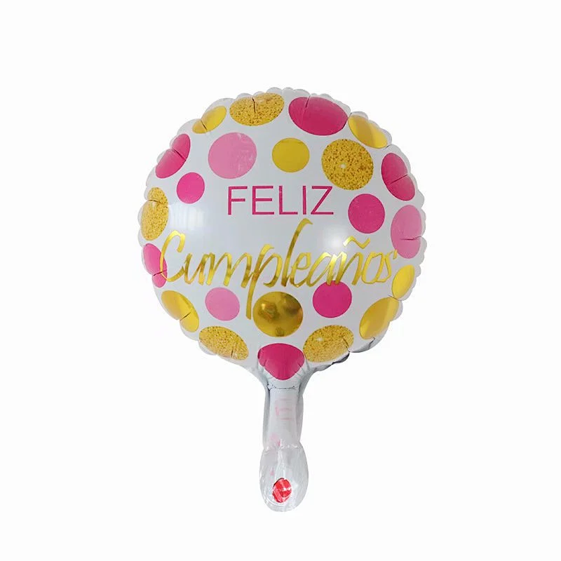 Multi-style 10 inch Spanish Happy Birthday Happy Day Feliz Cumpleanos Feliz Dia Foil Helium Balloons Birthday Party Decorations