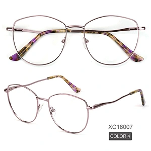 Avant-garde men metal optical frame big size bold color eyewear