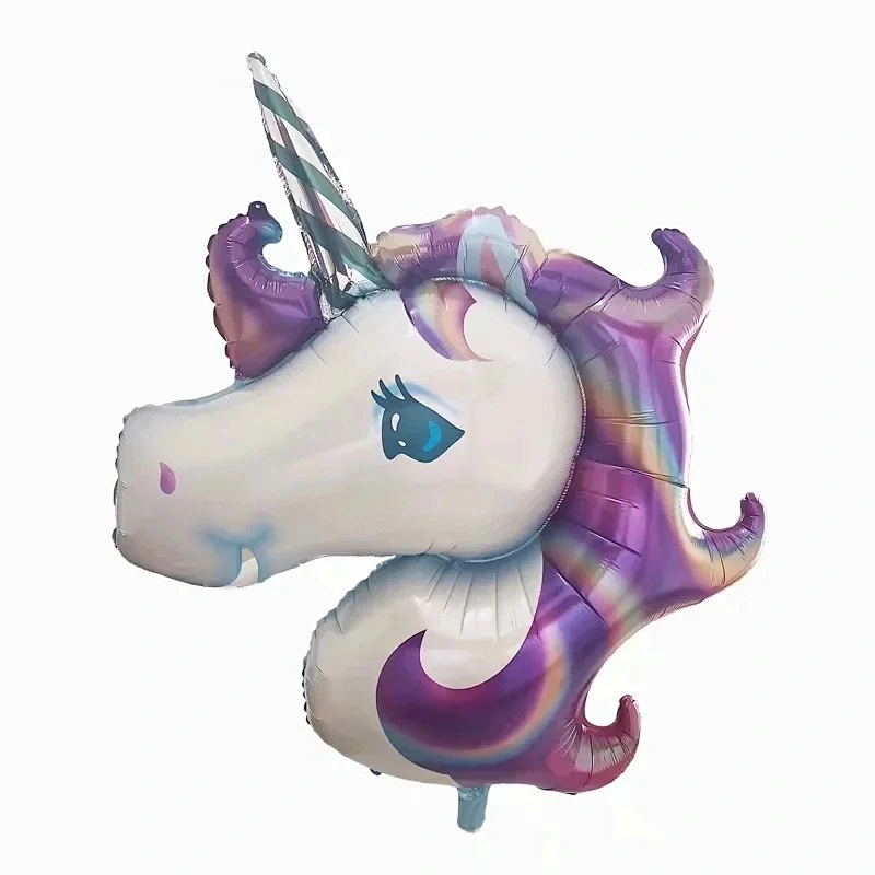 Large Size Unicorn Foil Helium Balloons Birthday Party Decorations for Girls Women