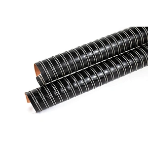 Black Silicon Double Layer Hose High Temperature Duct Hose Pipe Round Orange Flame Retardant Double Coated
