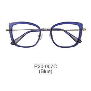 New fashion cat eye women acetate metal optical eyeglasses frames spectacles eyeglasses frames