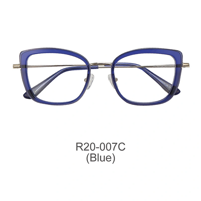 New fashion cat eye women acetate metal optical eyeglasses frames spectacles eyeglasses frames