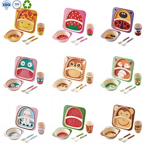 Bamboo Fiber Child Tableware Set