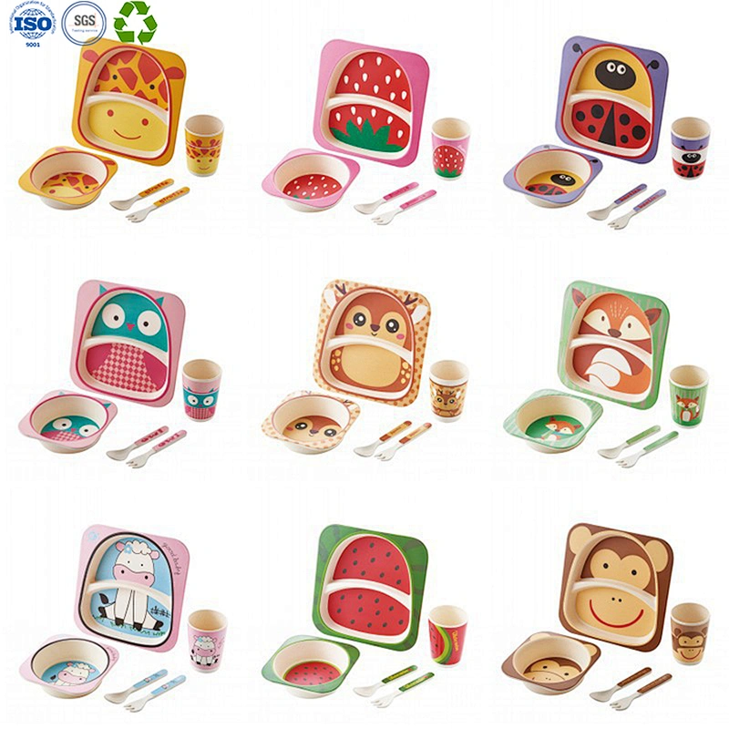 Bamboo Fiber Child Tableware Set