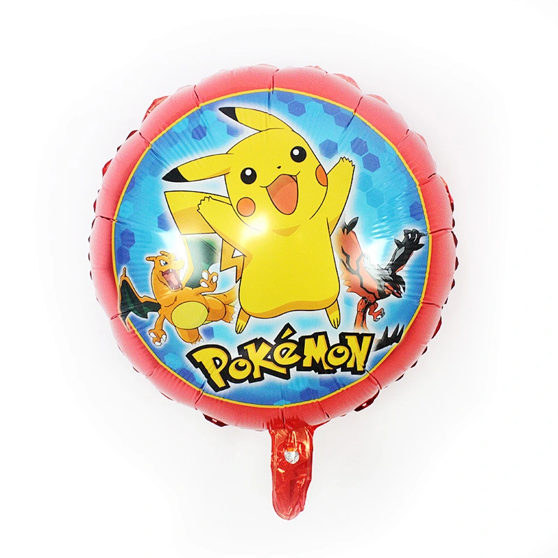 Hot sell Pikachu Cartoon Aluminum Film Balloon Pokémon Little Fire Dragon Jenny Turtle Aluminum Foil Balloon Wholesale