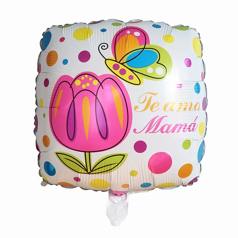 Hot Sales 18 Inch Mother's Day Foil Balloon Heart Shape Helium Balloon For Mother's Day Gifts