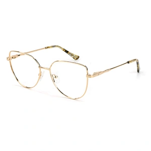 2021 elegant metal eyeglasses frame over size 5 color popular optical frame